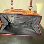 Raviani Overnight Duffle Crocodile Leather Crystal Cross Luggage Texas Mobwife Orange Photo 8