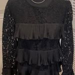 J.Crew  WOMEN'S LACE RUFFLE LINED TOP BLOUSE SIZE 0 Size 0 and will fit XXS Photo 0