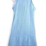 Jordan Taylor  Sleeveless Sheer Dress Swim Coverup Blue Racerback Small Photo 1