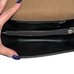 Unbranded Faux Suede Shoulder Bag Rhinestone Pearl Detail Chain Strap Brown Boho Photo 7