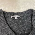 Rebecca Minkoff  Grey Page Vneck Cold Shoulder Sweater Merino Wool Alpaca Blend Photo 2