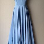 Lulus  sz XS‎ Blue Halter A-line Maxi Dress Photo 0