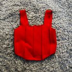 Primark Red Corset Tank Size Small Photo 0
