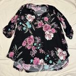 White Birch  3/4 sleeve blouse L Photo 0