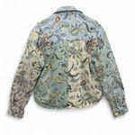 BlankNYC Coming Through Paisley Denim Jacket Size M Blue Size M Photo 2