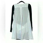 Donna Karan  Active Black and White Sweatshirt Front/Dress Shirt Back Dress Small Photo 2