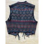 Woolrich VTG 90s  Vest Wool Blend  Southwestern Blanket Aztec Pattern Med USA‎ L Photo 4