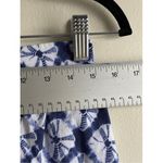 Talbots B4 Petite Skirt Blue White Tie Dye Elastic Waist Midi M Photo 4