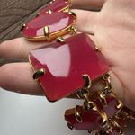 Kate Spade Coated Confetti Statement Necklace Gold Tone Red Pink Orange Etc Photo 10