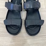 Vagabond  Black Leather Two Strap Sandals Photo 4