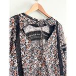 American Eagle Lace Floral Babydoll Bohemian Blouse Top Open Back Sz S Photo 10