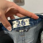 Free People Women’s CRVY Vintage Frayed Hem High Rise Shorts Lolita Blue Photo 8