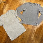 Gap Bundle of 2 Womens Tees -  Heart  & J CRew Snowflake  - Gray S/M Photo 1