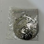 Fashion Jewelry Silver Aries Zodiac Hoops Photo 14