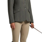 Shires Equestrian Wool Tweed Riding Jacket Blazer Women's Size 10 Show Jacket Gray Photo 0