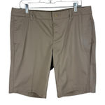 Lands' End NWT Tan Bermuda Magna Ready High Rise Uniform Shorts Size 14 Photo 0