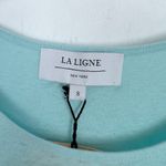 NWT La Ligne New Edie Knit Dress in Pale Blue Ivory Striped Casual Size Small S Photo 4