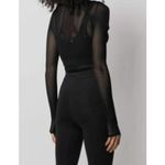 Fendi  Micro Mesh Mock Neck Bodysuit size M Photo 4