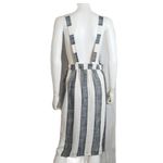 Urban Romantics  Linen Striped Overall Dress Large Photo 2