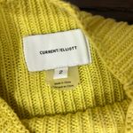 Current/Elliott Vibrant Yellow Women's Mock Neck Sweater size 2 Photo 3