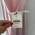 Reformation  Jeany Pink Silk Dress Photo 9