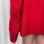 Talbots Women's  Plus Mid Length Boucle Wool Blend Coat Jacket Sz 14W Bright Red Photo 11