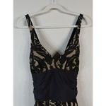 Alex Marie Mysterious Burnout One Piece Swim Suit Beige Black Paisley Women’s 16 Photo 8