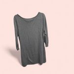 White House | Black Market  Gray Sweater Dress with Lace Design Photo 1
