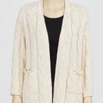 Primark ‎ Sweater Cream Cable Knit Cardigan Open Pockets Neutral Womens 6-8 Photo 0