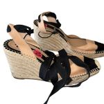 ZARA NEW  Two Tone Lace Up Wedge Sandal Bloggers Fave Comfort EU 41 US 10 Photo 2