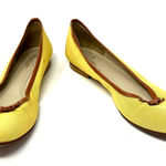 Brooks Brothers  Women´s Size 12‎ Ballerina Flats Dress Shoes Yellow Brown Bow Photo 0