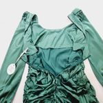 MORE TO COME Blaire Mini Dress in Teal Large Photo 8