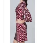 White House | Black Market WHBM Geo Cube Print Split Sleeve Shift Dress Size XXS Photo 1