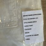 superdown White Cargo Pants XL Baggy Wide Leg Streetwear Revolve $88 NEW Photo 6