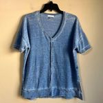 On The Road  small blue short sleeve top Photo 0