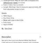 Lucy Love Rachel White Slip Dress Photo 6