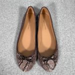 Banana Republic Women's Ballet Flats Brown Snake Skin Print Size 9M Photo 4