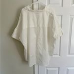 Madewell  NWT Courier Button-Back Shirt in Pure White 2X Cotton Modal Preppy Fall Photo 8