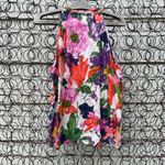 J.Crew  Silk Floral Garden Party Tie Neck Scarf Neck Sleeveless Blouse Size 10 Photo 3