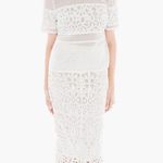 Chico's NEW NWT Chico’s White Lace Eyelet Pencil Skirt Photo 1