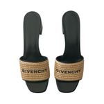 Givenchy NEW  Women’s 4G leather-trimmed embroidered raffia mules size 40 EU Photo 1