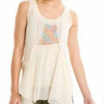 Matilda Jane  Bohemian Palisades Sheer Tank Top Blouse Shirt size Large Photo 0