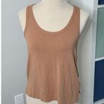 Aerie American Eagle Tan Brown Neutral Cozy Soft Tank Top Sleeveless Shirt Small Photo 0