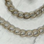 Gold Tone Chunky Textured Y2K Chain Link Festival Belt One Size (OS) ✨ Photo 5
