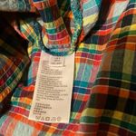 Urban Outfitters Oversized Bryce Plaid Longline Button-Down Shirt $88 EUC S Photo 9