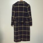 Pendleton Vintage 1980’s  Women’s Black and Tan Plaid‎ Virgin Wool Long Coat RARE Photo 1