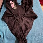 Wild Fable Women's Studded Extra High Leg Extra Cheeky One Piece Swimsuit - ™ Black Photo 10