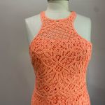 Lilly Pulitzer  Neon Orange Crochet Lace Jaimie Shift Sheath Dress Jamie Size S Photo 2