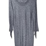 Zadig & Voltaire Winter Fringes Wool/Angora Blend Mini Dress in Grey Photo 5