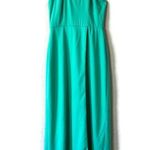 AQ/AQ Sienna Mint Green Halter Neck Sleeveless Open Back Slit Maxi Dress Size 4 Photo 0
